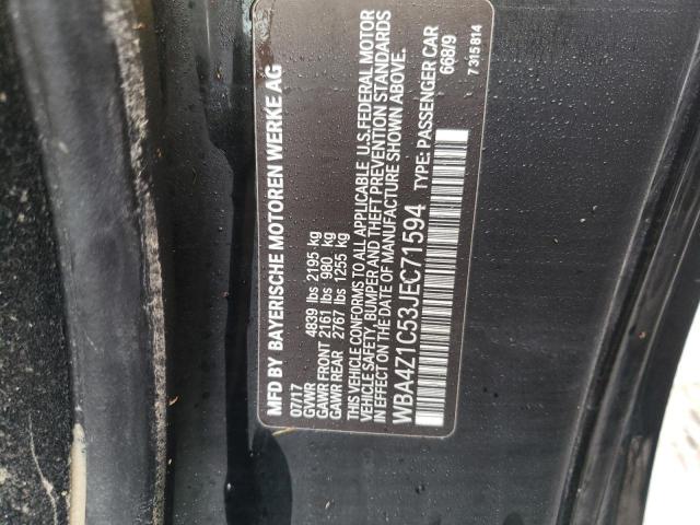 Photo 10 from auction – 2018 BMW 430I with VIN WBA4Z1C53JEC71594