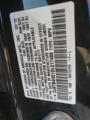 Photo 10 from auction – 2013 ACURA RDX TECHNO with VIN 5J8TB4H51DL017488