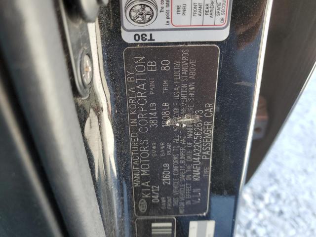 Photo 10 from auction – 2012 KIA FORTE EX with VIN KNAFU4A22C5626773