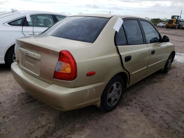 Photo 4 from auction – 2002 HYUNDAI ACCENT GL with VIN KMHCG45C02U331364
