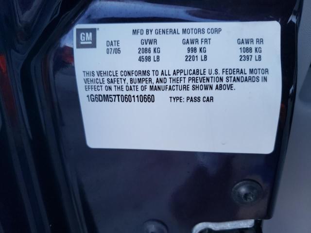Photo 10 from auction – 2006 CADILLAC CTS with VIN 1G6DM57T060110660