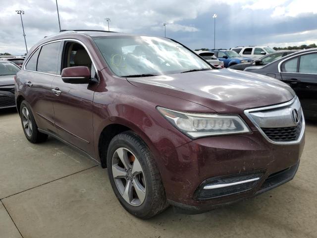 ACURA MDX 2014 with VIN 5FRYD3H20EB013367 - Photo from auction