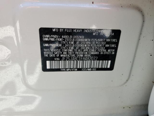 Photo 10 from auction – 2015 SUBARU FORESTER 2 with VIN JF2SJABC1FH482072