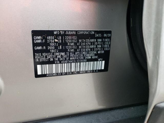 Photo 10 from auction – 2020 SUBARU OUTBACK LI with VIN 4S4BTANC0L3229088