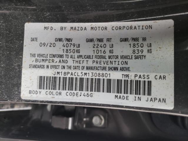Zdjęcie 10 z aukcji – 2021 MAZDA 3 PREFERRE z VIN JM1BPACL5M1308801