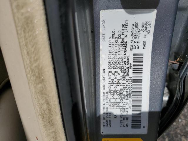 Photo 10 from auction – 2003 LEXUS RX 300 with VIN JTJHF10U230305124