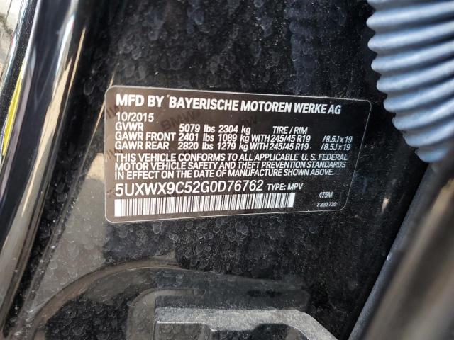 Photo 10 from auction – 2016 BMW X3 XDRIVE2 with VIN 5UXWX9C52G0D76762