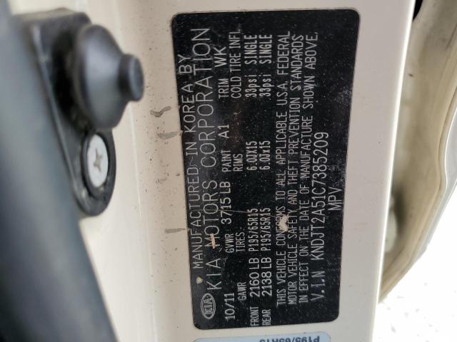 Photo 10 from auction – 2012 KIA SOUL with VIN KNDJT2A51C7385209