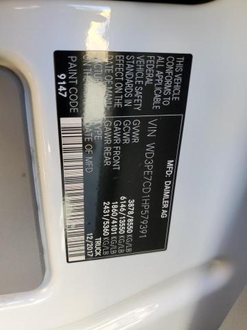Photo 10 from auction – 2017 MERCEDES-BENZ SPRINTER 2 with VIN WD3PE7CD1HP579391
