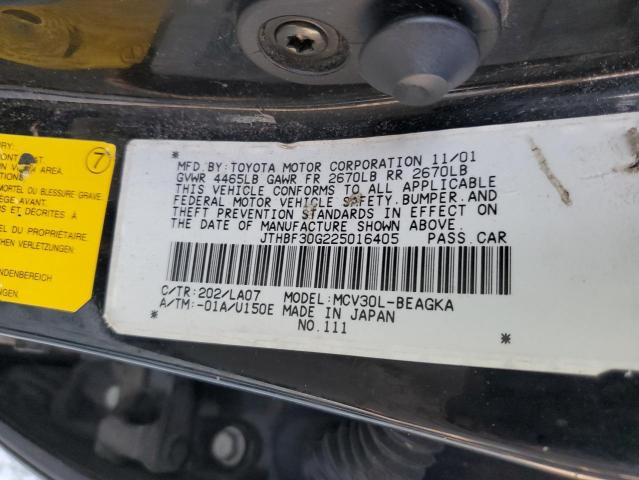 Photo 10 from auction – 2002 LEXUS ES 300 with VIN JTHBF30G225016405