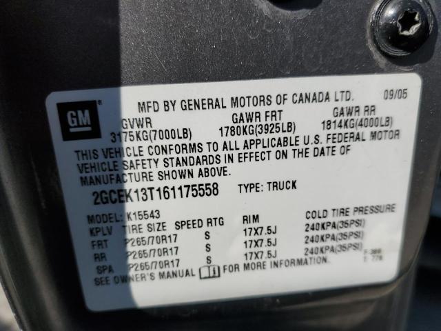 Photo 10 from auction – 2006 CHEVROLET SILVERADO with VIN 2GCEK13T161175558
