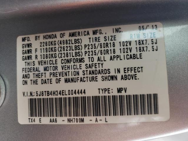 Photo 10 from auction – 2014 ACURA RDX with VIN 5J8TB4H34EL004444