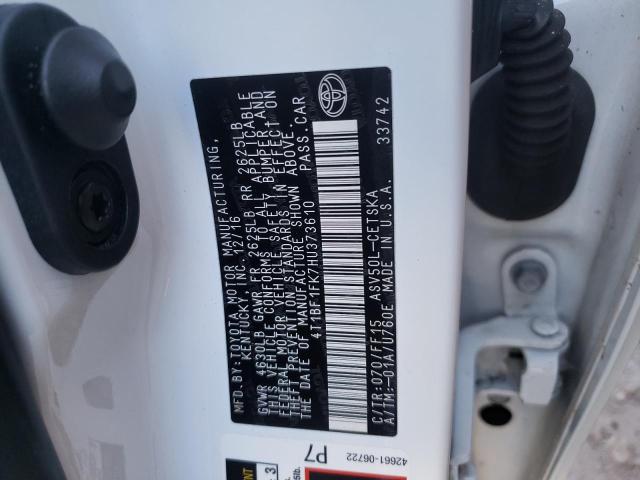Photo 10 from auction – 2017 TOYOTA UK with VIN 4T1BF1FK7HU373610