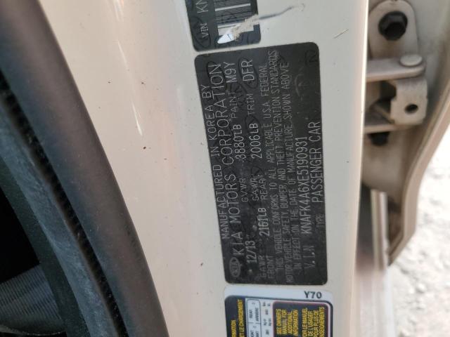 Photo 10 from auction – 2014 KIA FORTE LX with VIN KNAFK4A6XE5190931