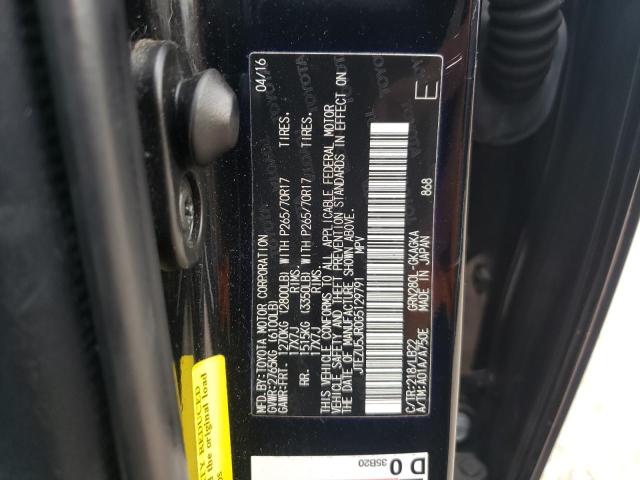 Photo 10 from auction – 2016 TOYOTA 4RUNNER SR with VIN JTEZU5JR0G5129791