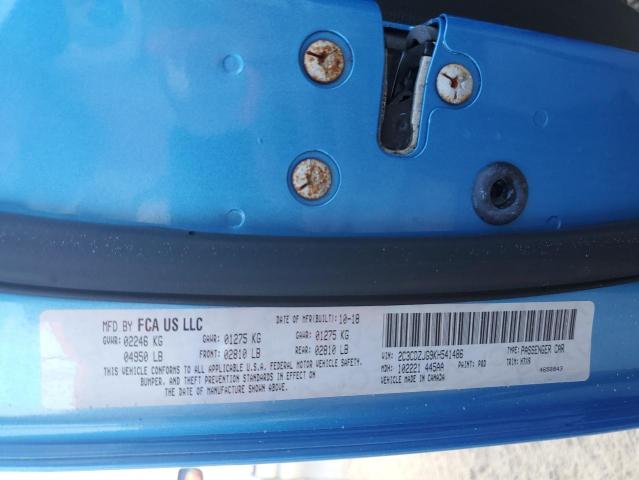 Photo 10 from auction – 2019 DODGE CHALLENGER with VIN 2C3CDZJG9KH541486