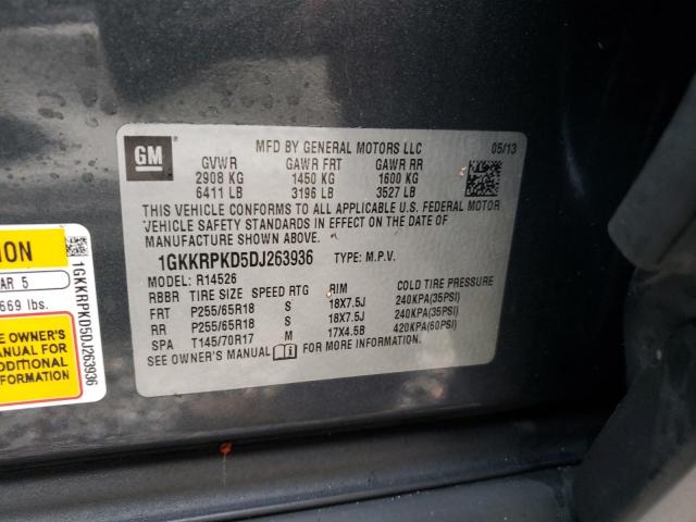 Photo 10 from auction – 2013 GMC ACADIA SLE with VIN 1GKKRPKD5DJ263936