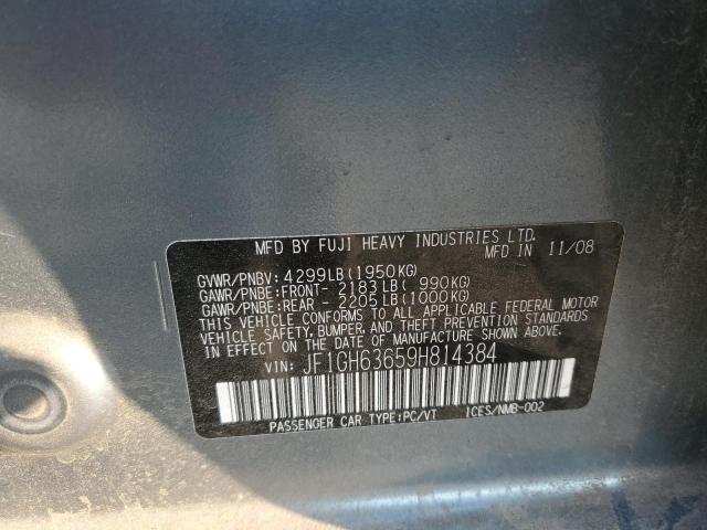 Photo 10 from auction – 2009 SUBARU IMPREZA OU with VIN JF1GH63659H814384
