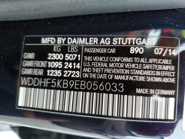 Photo 10 from auction – 2014 MERCEDES-BENZ E 350 with VIN WDDHF5KB9EB056033