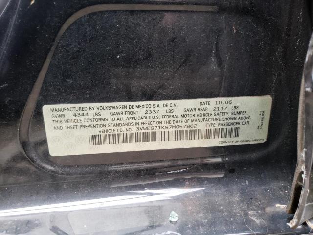 Photo 10 from auction – 2007 VOLKSWAGEN JETTA WOLF with VIN 3VWEG71K97M057862