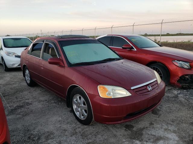 HONDA CIVIC EX 2002 with VIN 2HGES26732H532813 - Photo from auction