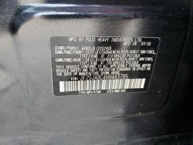 Photo 10 from auction – 2017 SUBARU FORESTER 2 with VIN JF2SJABC4HH443785