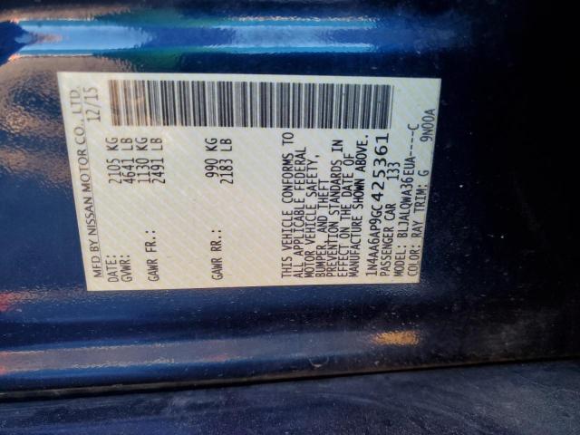 Photo 10 from auction – 2016 NISSAN MAXIMA 3.5 with VIN 1N4AA6AP9GC425361