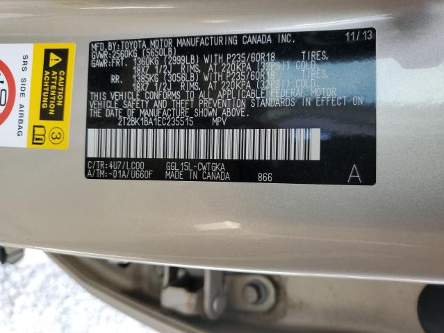 Photo 10 from auction – 2014 LEXUS RX 350 BAS with VIN 2T2BK1BA1EC235515