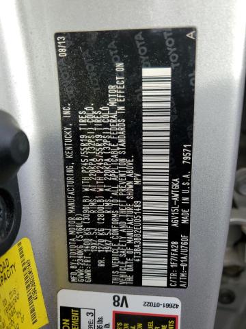 Photo 10 from auction – 2014 TOYOTA VENZA LE with VIN 4T3BA3BB2EU051489