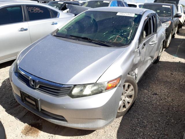 Photo 2 from auction – 2012 HONDA CIVIC LX with VIN 19XFB2F53CE310352