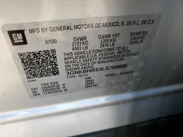 Photo 10 from auction – 2020 CHEVROLET BLAZER 2LT with VIN 3GNKBHRS3LS709886