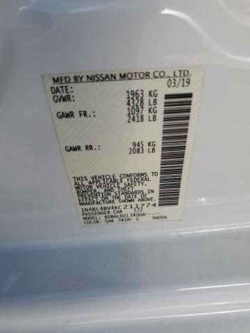 Photo 10 from auction – 2019 NISSAN ALTIMA S with VIN 1N4BL4BV4KC211774