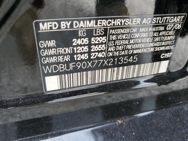 Photo 10 from auction – 2007 MERCEDES-BENZ E 550 4MAT with VIN WDBUF90X77X213545