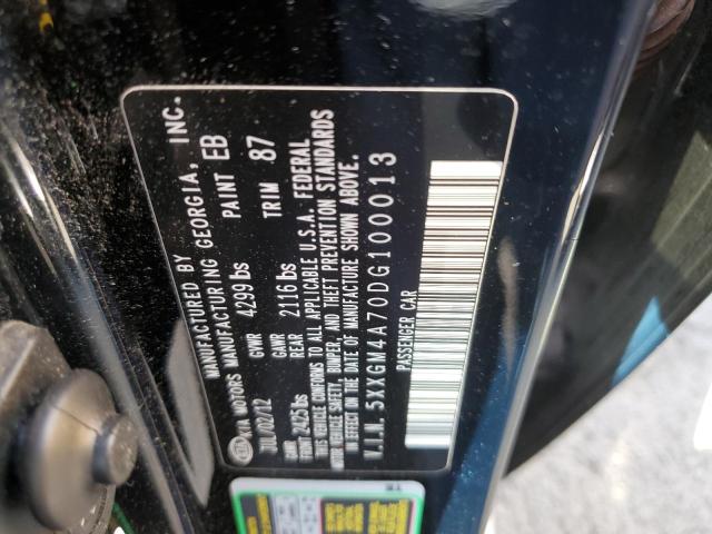 Photo 10 from auction – 2013 KIA OPTIMA LX with VIN 5XXGM4A70DG100013