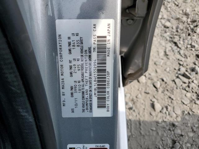 Photo 10 from auction – 2012 MAZDA 3 I with VIN JM1BL1L84C1552994