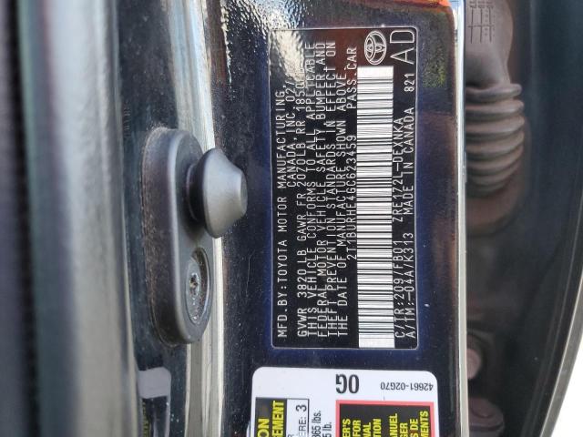 Photo 10 from auction – 2016 TOYOTA COROLLA L with VIN 2T1BURHE4GC623459