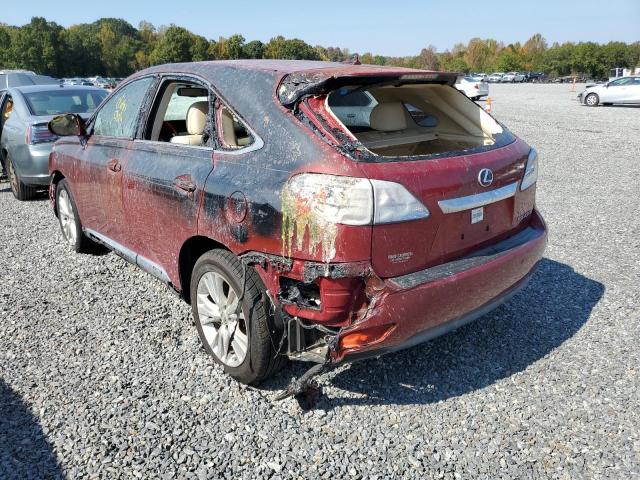 Photo 3 from auction – 2011 LEXUS RX 450 with VIN JTJZB1BA9B2004775