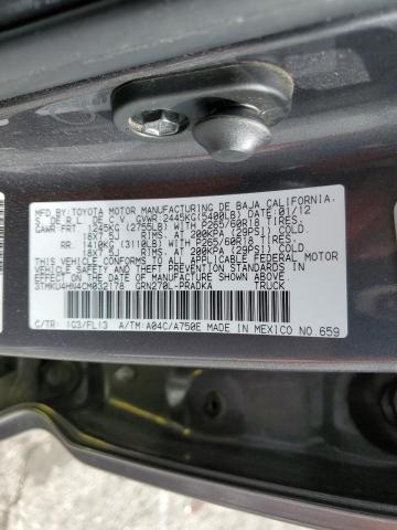 Photo 10 from auction – 2012 TOYOTA TACOMA DOU with VIN 3TMKU4HN4CM032178
