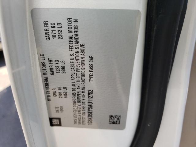 Photo 10 from auction – 2010 CADILLAC DTS LUXURY with VIN 1G6KD5EY5AU112752