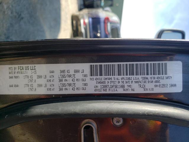 Photo 10 from auction – 2015 RAM 1500 SLT with VIN 1C6RR7LGXFS611088