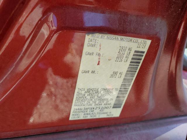 Photo 10 from auction – 2014 NISSAN ALTIMA 2.5 with VIN 1N4AL3AP5EN251007