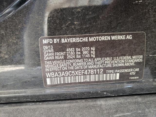 Photo 10 from auction – 2014 BMW 335 I with VIN WBA3A9C5XEF478112