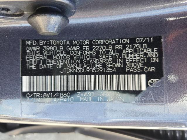 Photo 10 from auction – 2011 TOYOTA PRIUS with VIN JTDKN3DU9B5291354