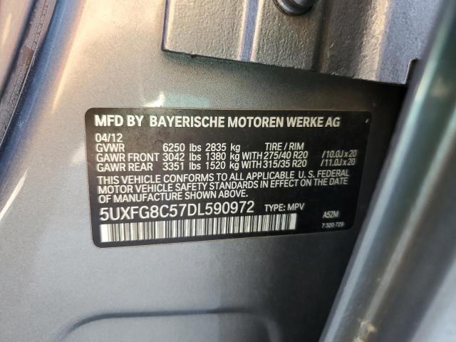 Photo 10 from auction – 2013 BMW X6 XDRIVE5 with VIN 5UXFG8C57DL590972