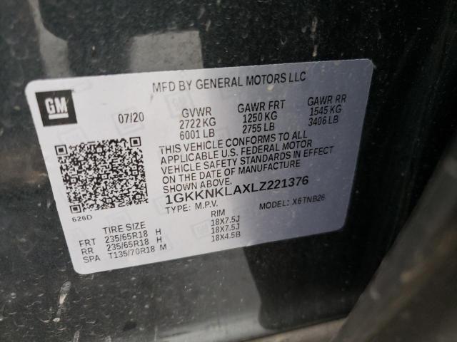 Photo 10 from auction – 2020 GMC ACADIA SLE with VIN 1GKKNKLAXLZ221376