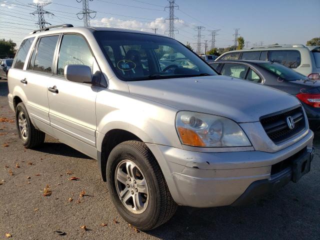 HONDA PILOT EXL 2005 with VIN 5FNYF18585B010372 - Photo from auction