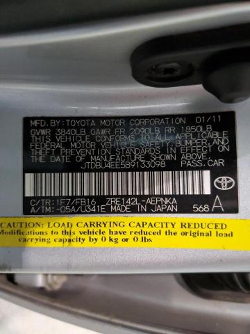 Zdjęcie 10 z aukcji – 2011 TOYOTA COROLLA BA z VIN JTDBU4EE5B9133098