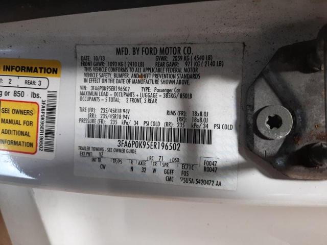 Photo 10 from auction – 2014 FORD FUSION TIT with VIN 3FA6P0K95ER196502