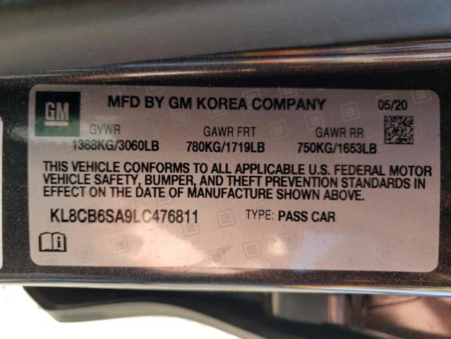 Photo 10 from auction – 2020 CHEVROLET SPARK LS with VIN KL8CB6SA9LC476811