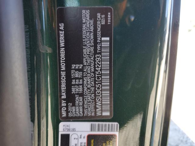 Photo 10 from auction – 2012 MINI COOPER with VIN WMWSU3C51CT542293